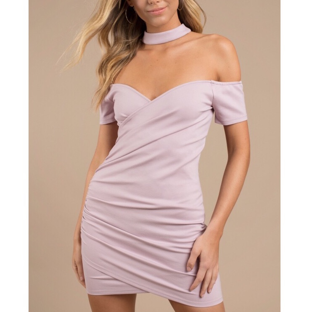 Daina Mauve Bodycon Tobi Dress SMALL